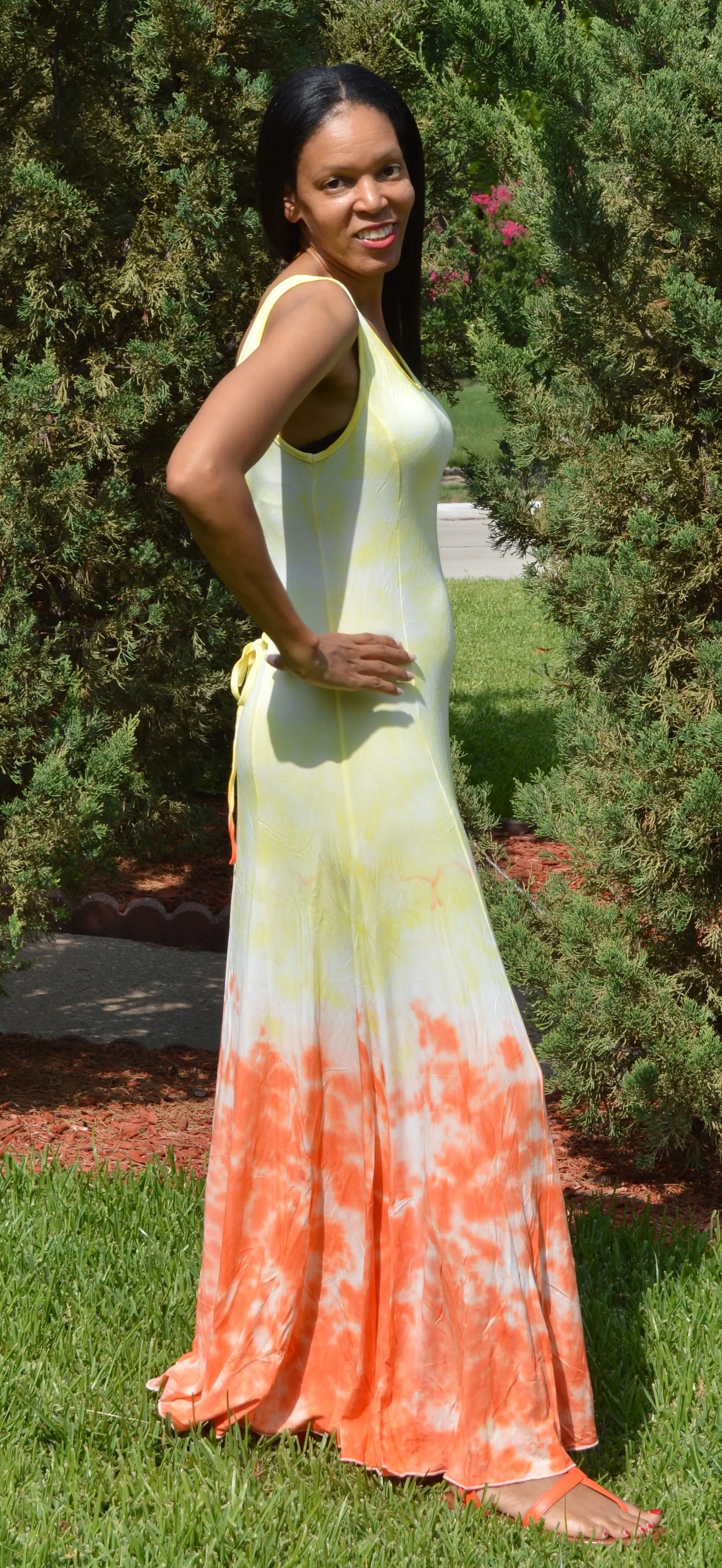 Sunrise Halter Maxi Dress