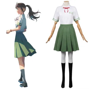 Suzume‘s Door-Locking Cosplay Costume JK School Uniform Outfits Halloween Carnival Party Suit