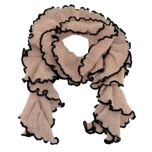 Talya Crocheted with Trim Scarf