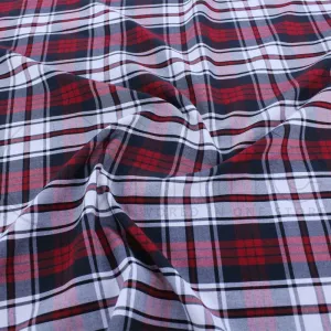 Tartan Check Red/Check Fabric 150cm