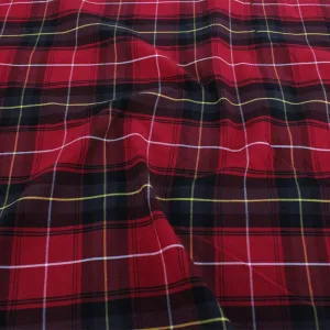 Tartan Check Red/Yellow Fabric 150cm