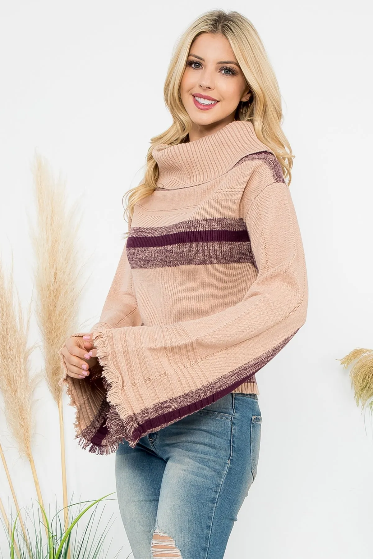 TASSEL TURTLE SWEATER