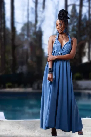 Tencel Halter Dress