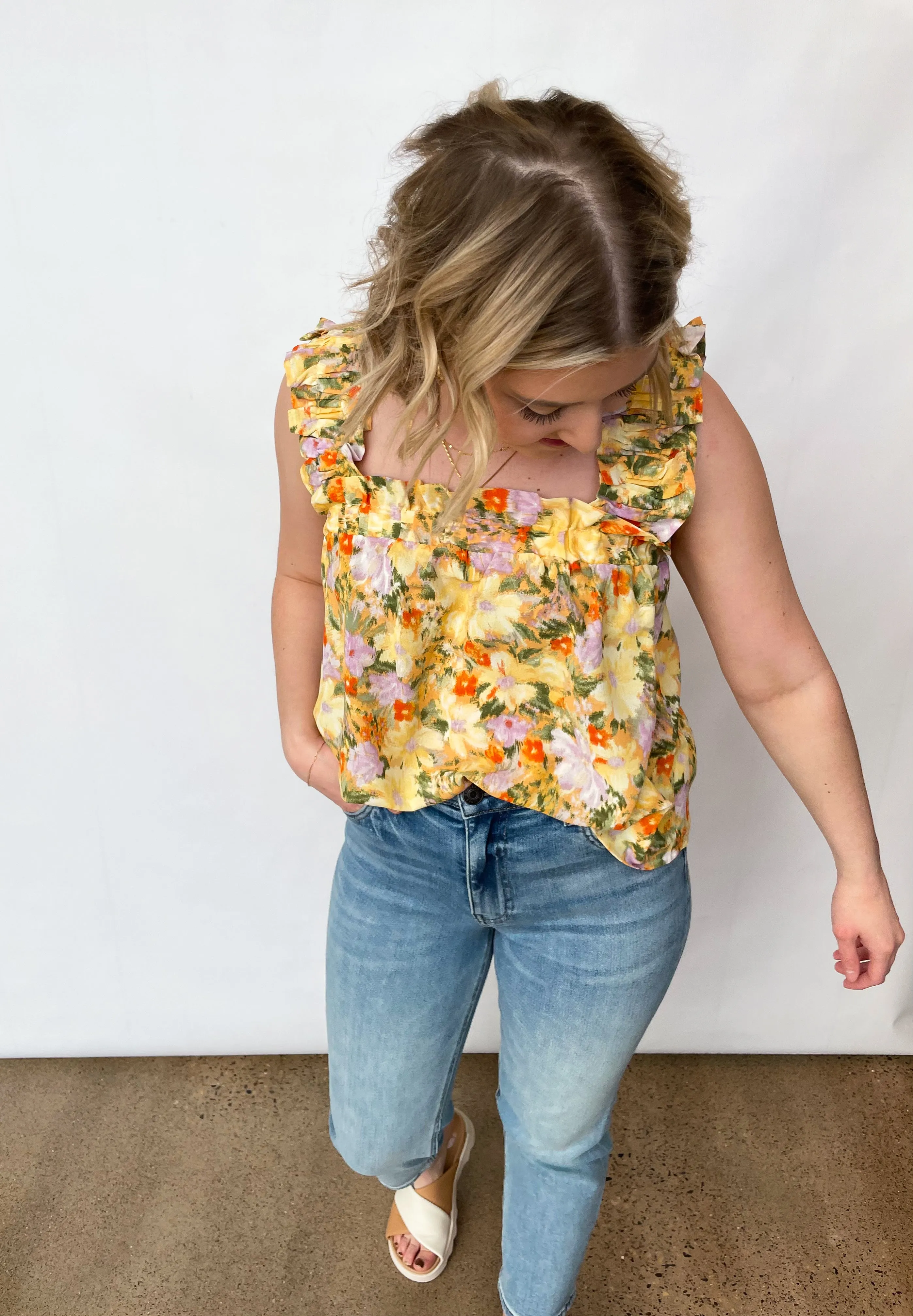The Lillian Floral Tank