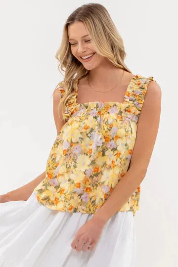 The Lillian Floral Tank