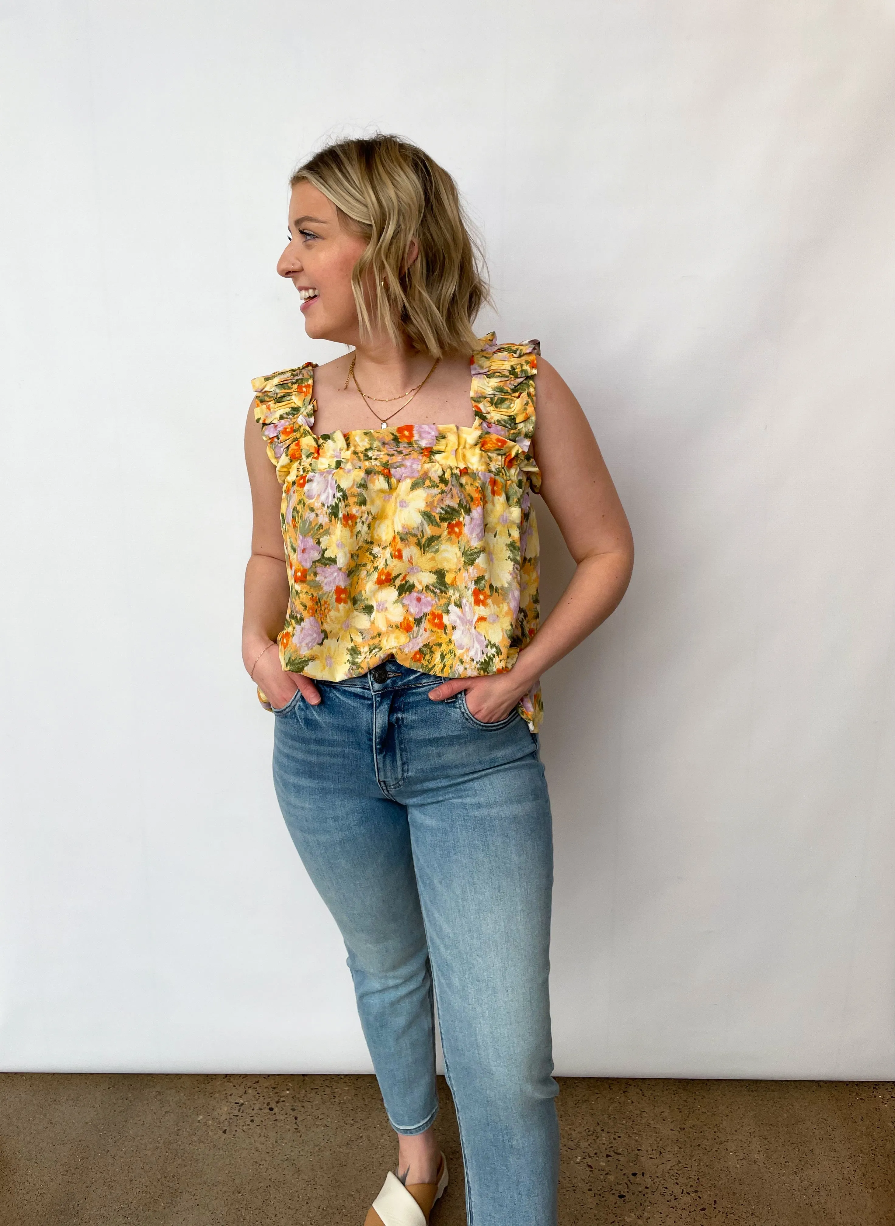 The Lillian Floral Tank