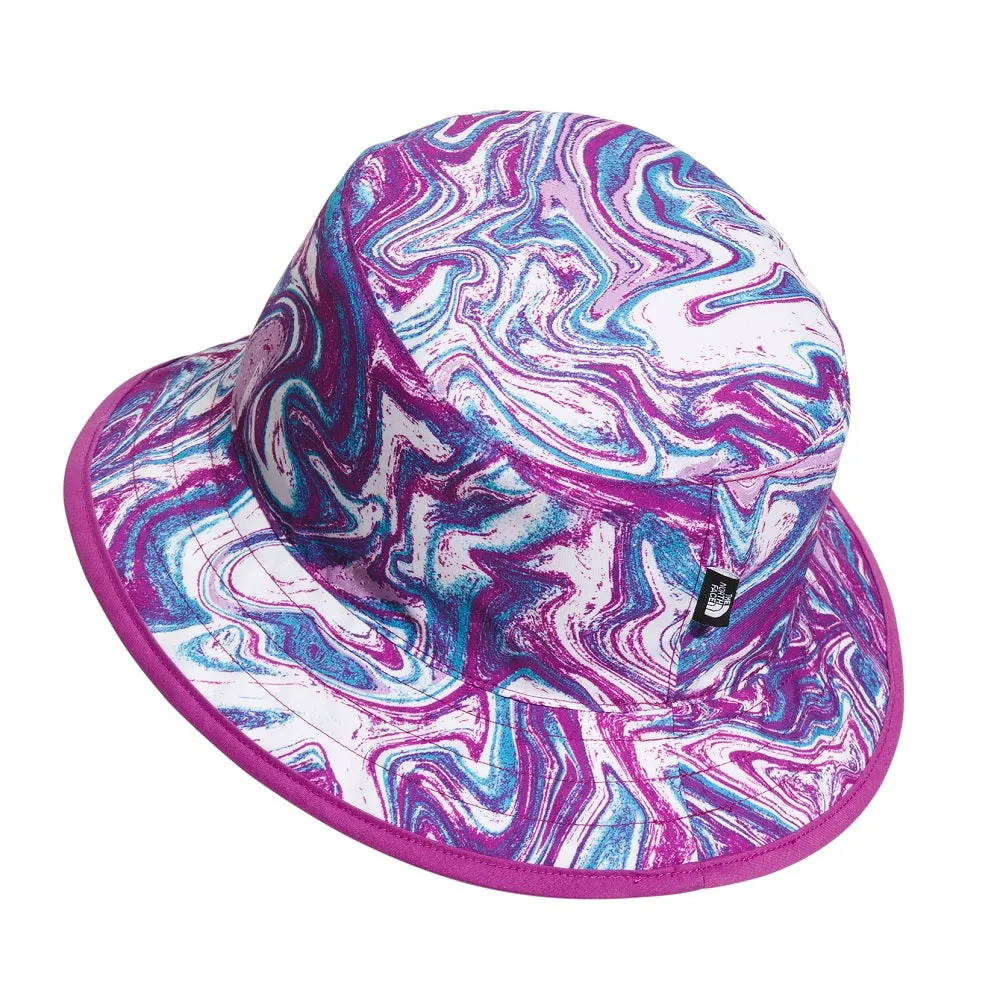 The North Face Kids' Class V Reversible Bucket Hat (Purple Cactus Flower Water Marble/Purple Cactus Flower)
