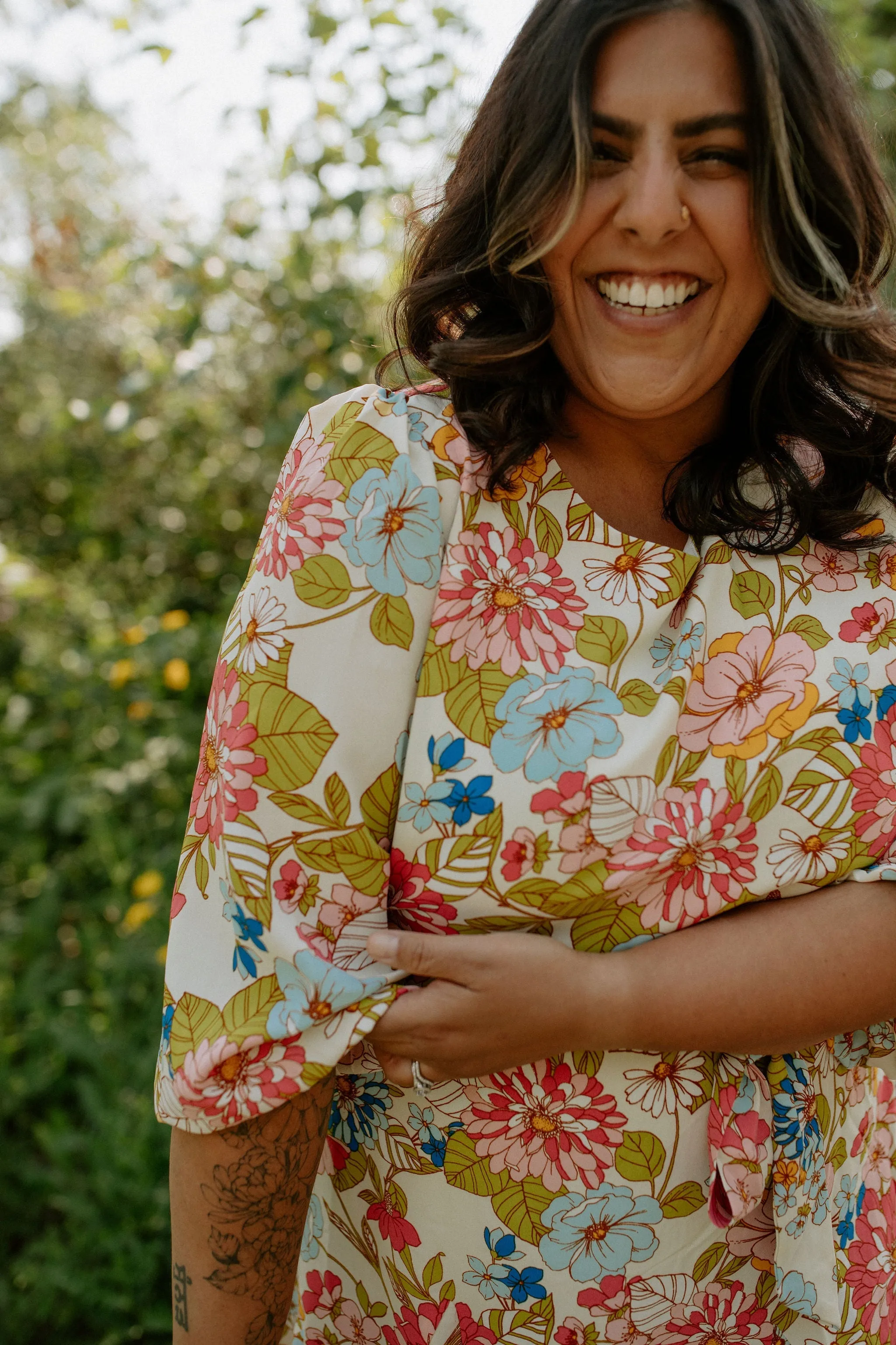 The Rochelle Balloon Sleeve Dress - PLUS