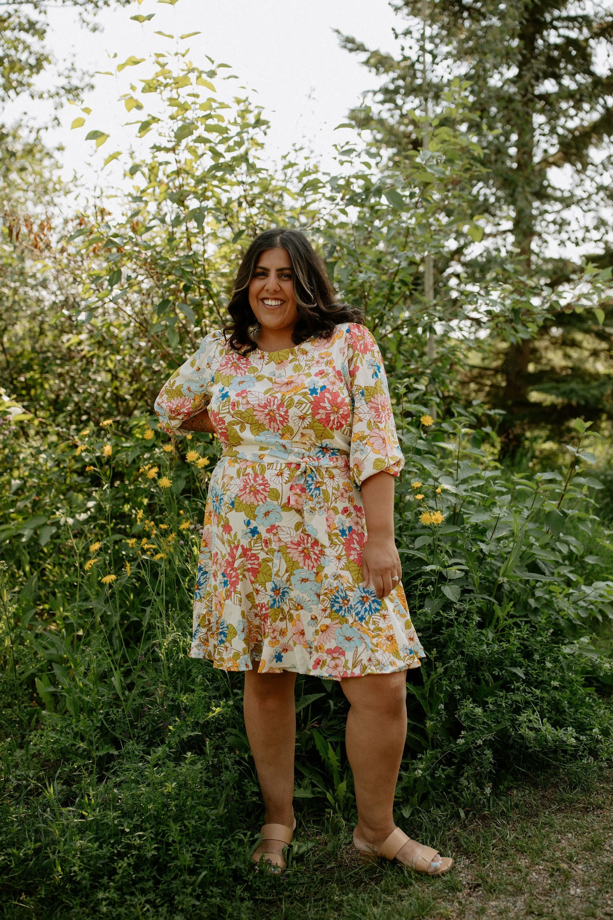 The Rochelle Balloon Sleeve Dress - PLUS