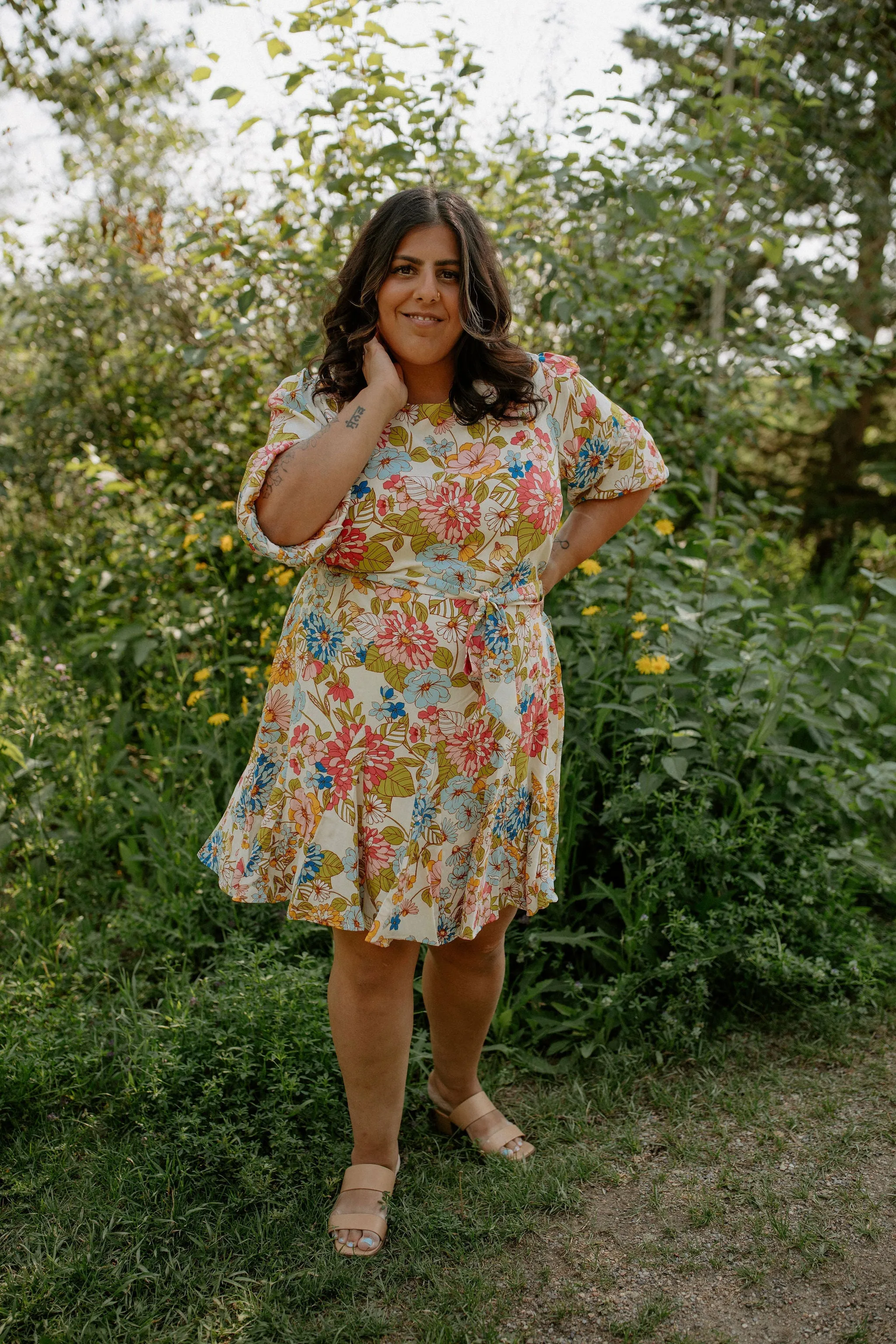 The Rochelle Balloon Sleeve Dress - PLUS