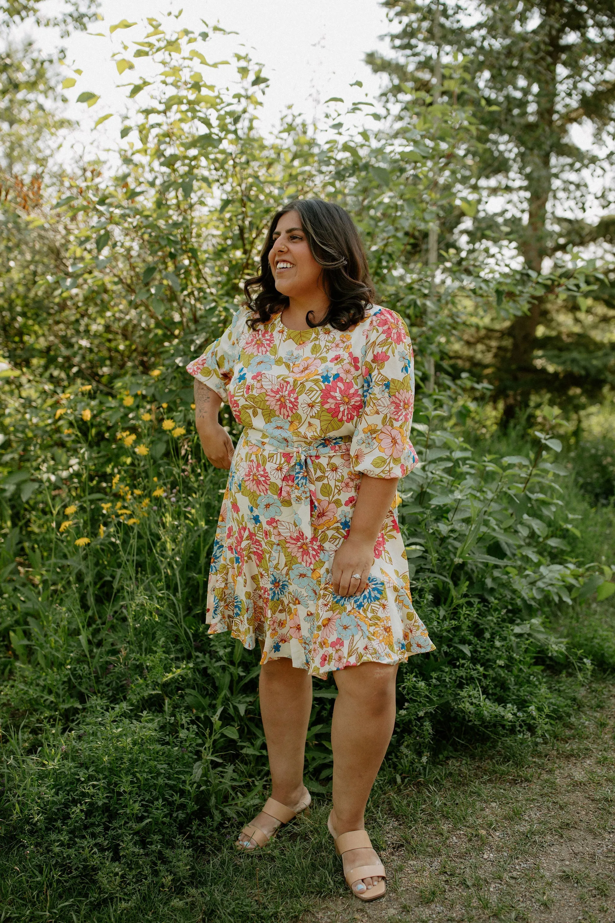 The Rochelle Balloon Sleeve Dress - PLUS