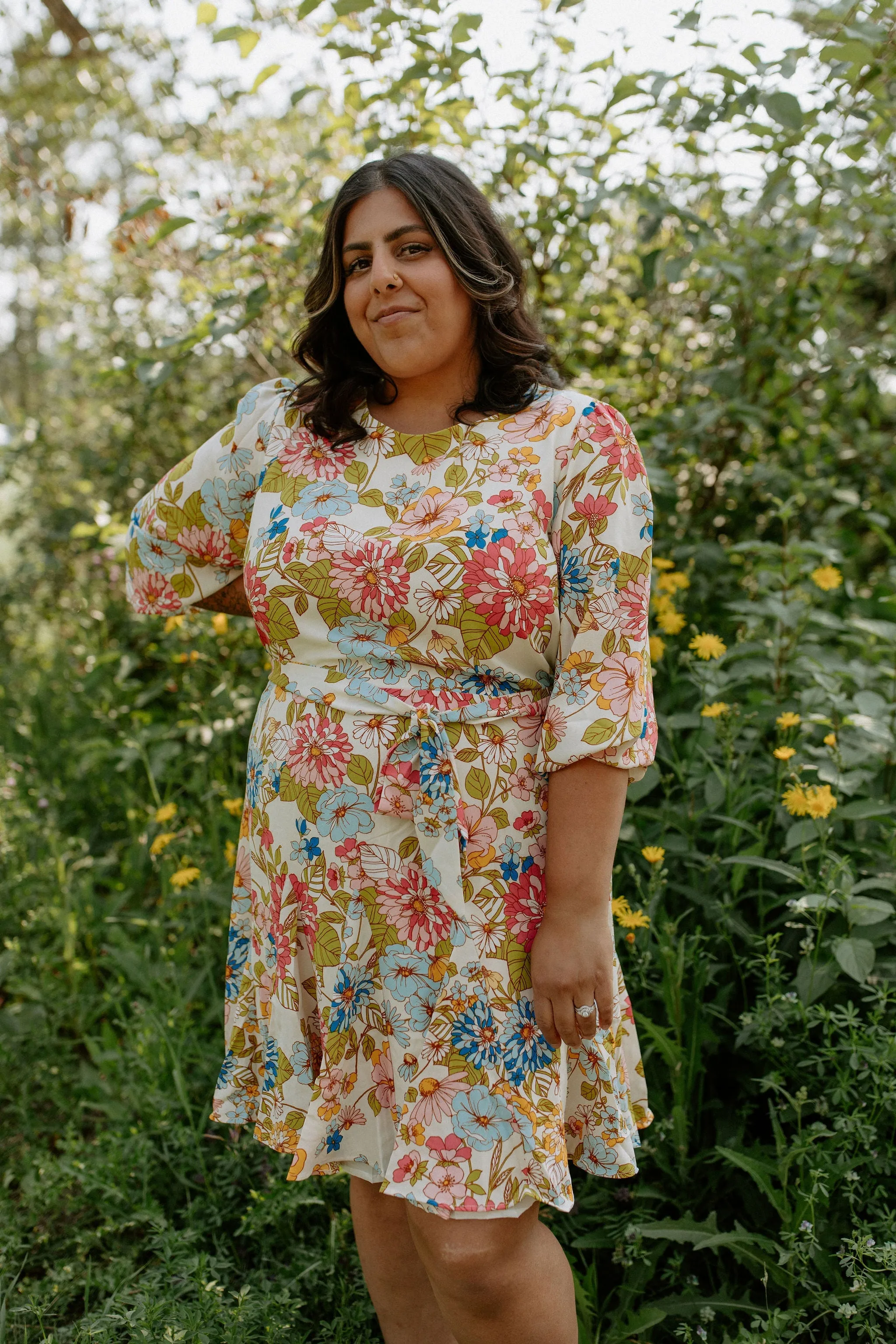 The Rochelle Balloon Sleeve Dress - PLUS