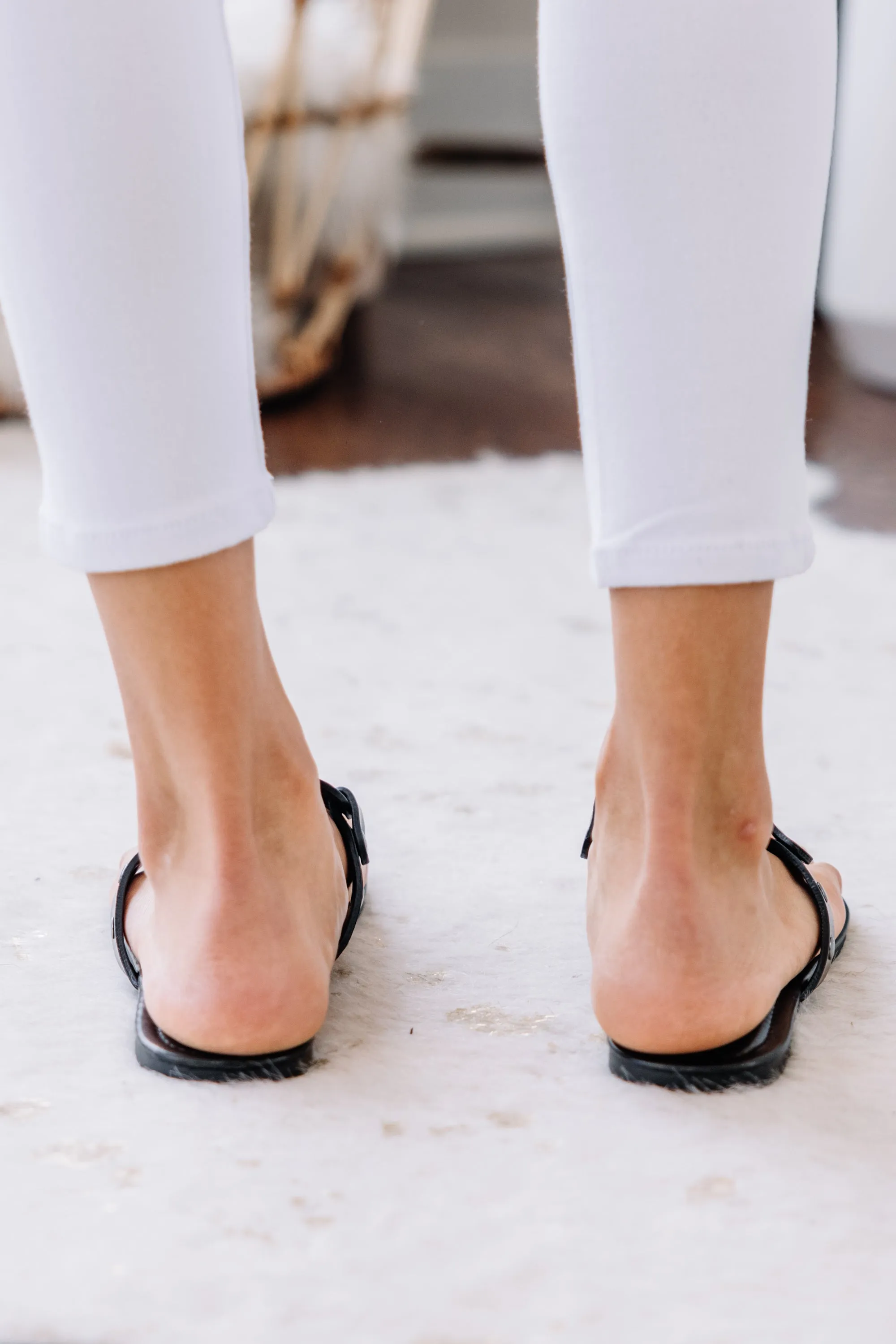 The Sky Is The Limit Black Sandals