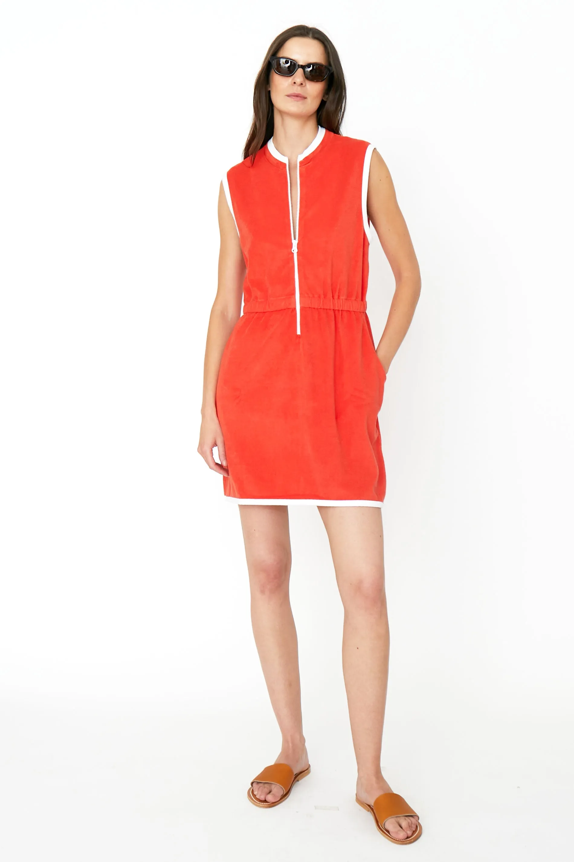 The Terry Dress - Poppy