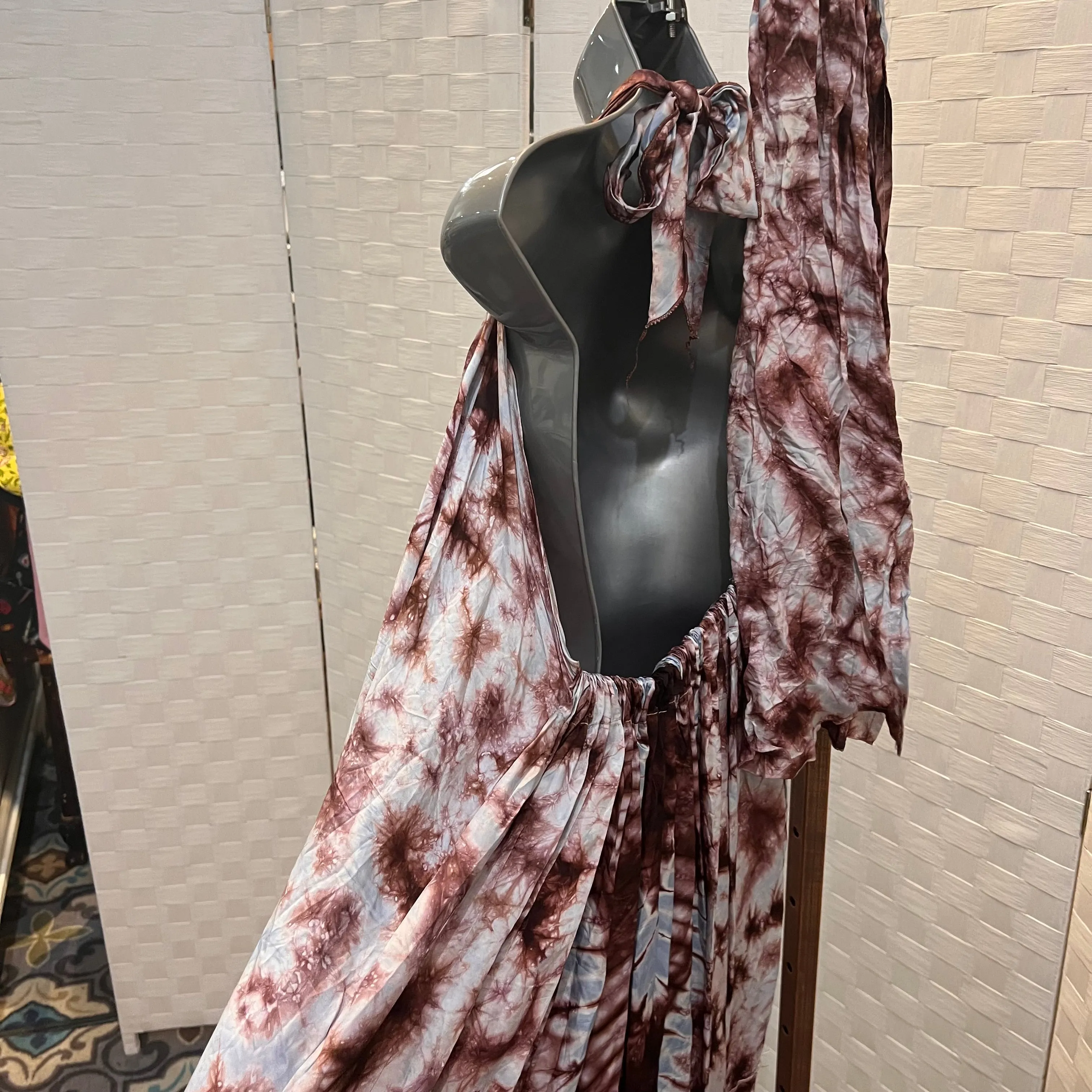 Tie Dyed Halter Dress