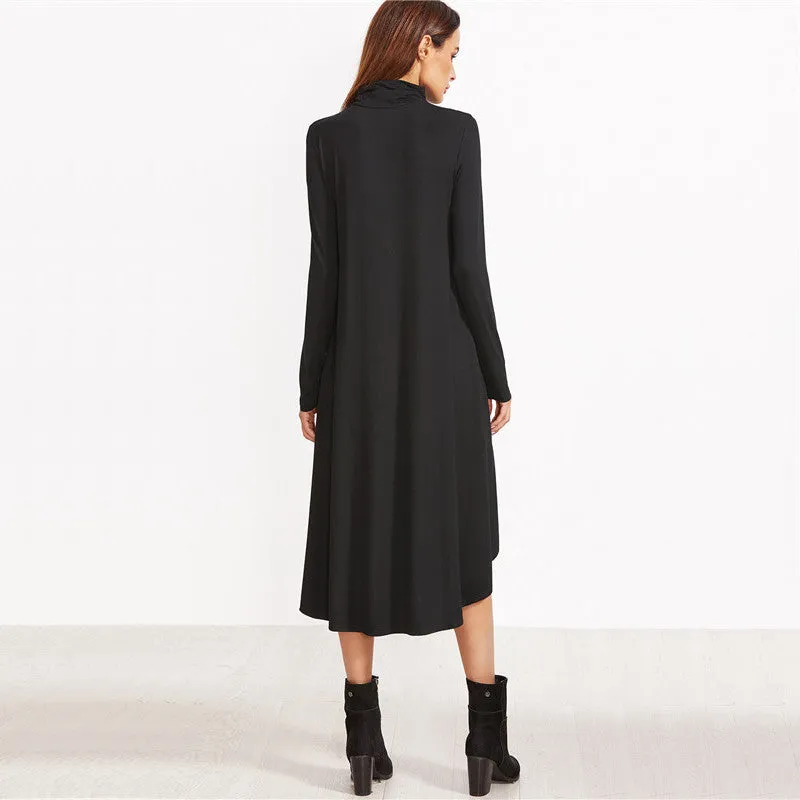 Tiffany Cowl Neck T-Shirt Dress