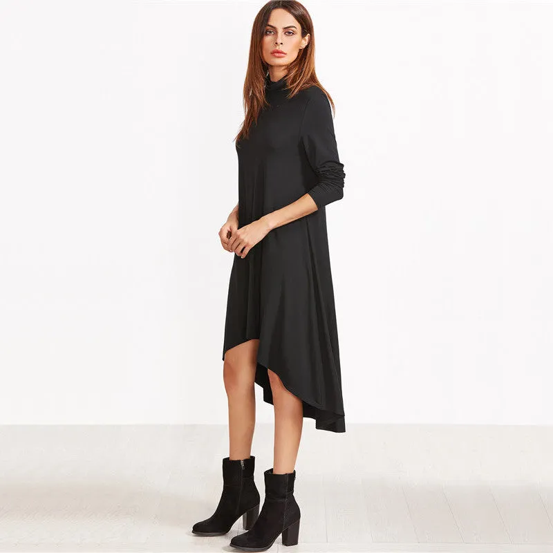 Tiffany Cowl Neck T-Shirt Dress
