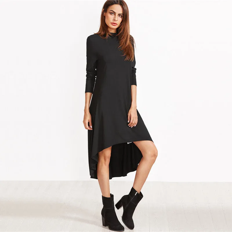 Tiffany Cowl Neck T-Shirt Dress