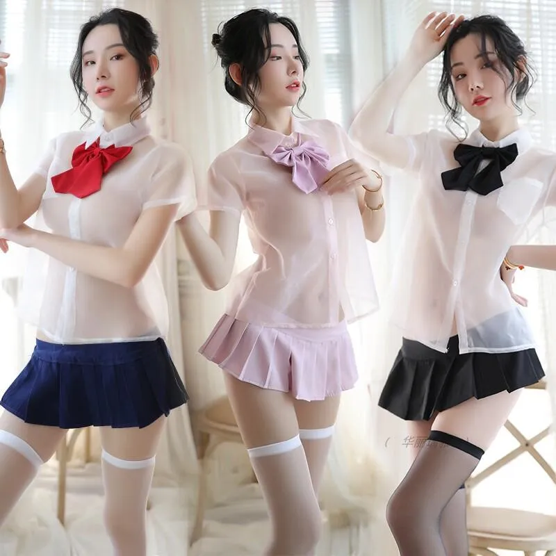 Transparent Sexy School Uniform