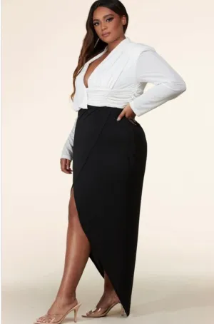 Trinity Black and White Dress