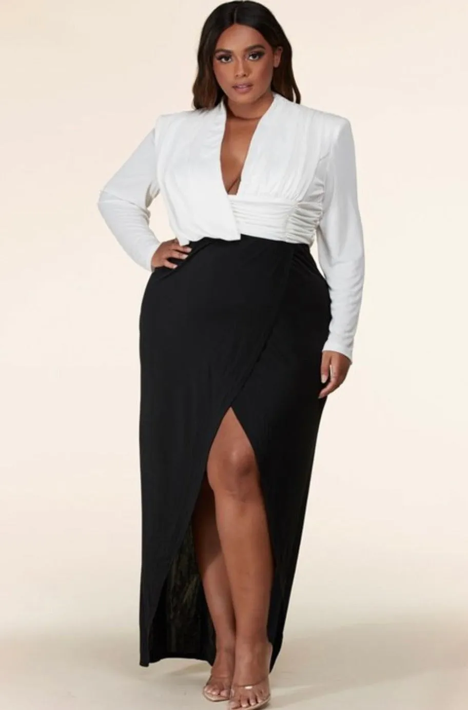 Trinity Black and White Dress