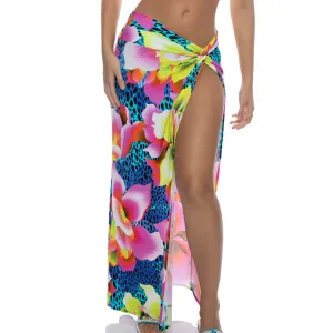 TROPICAL ILLUSIONS - Twist Front Skirt