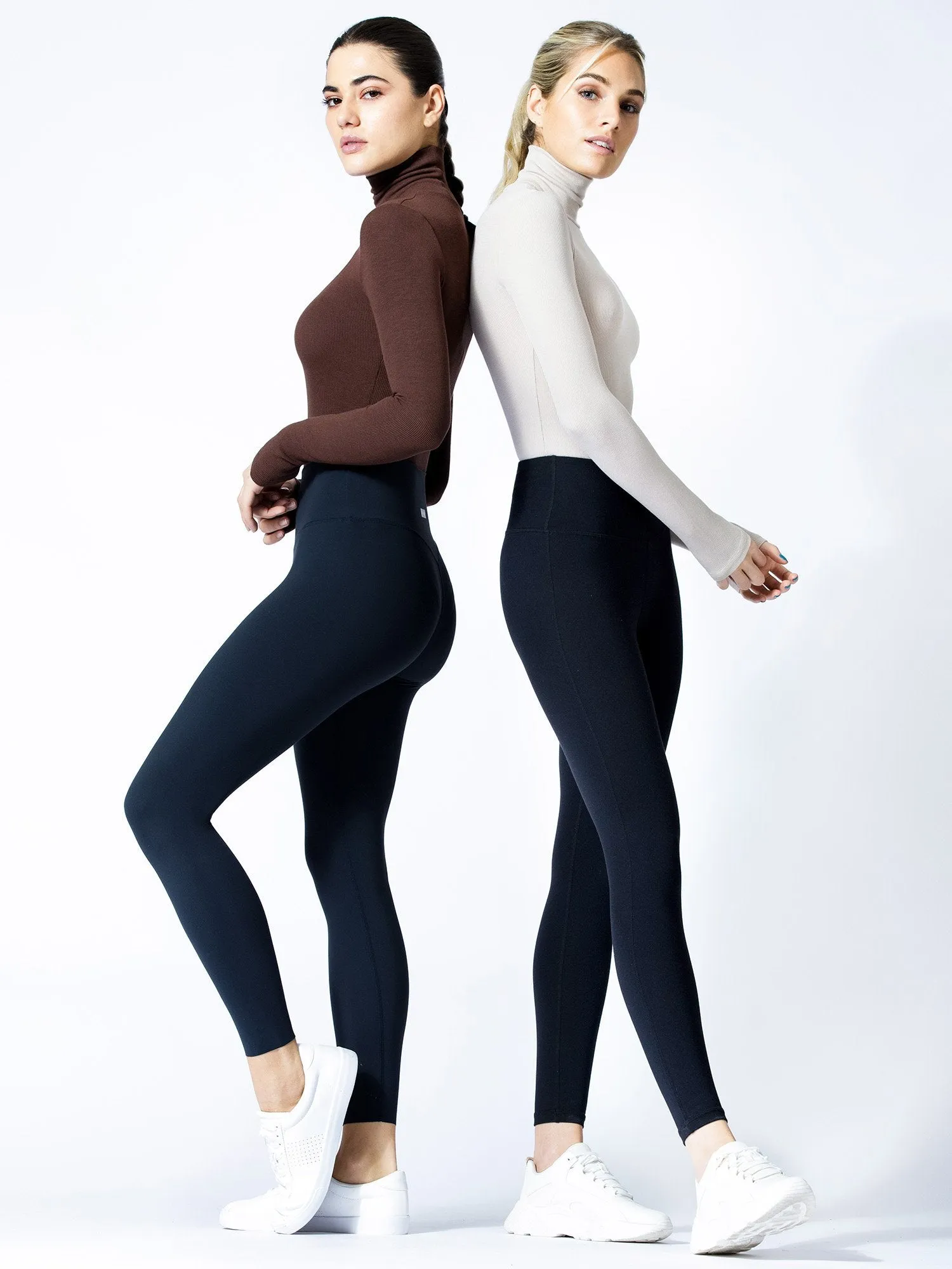 TURTLENECK BODYSUIT, DEEP BROWN
