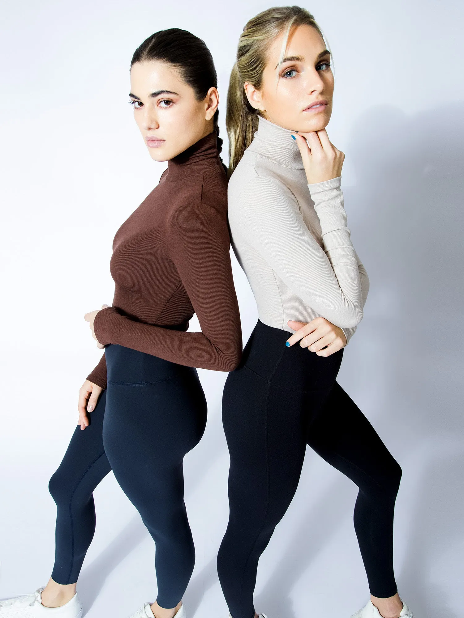 TURTLENECK BODYSUIT, MIXED ROSE