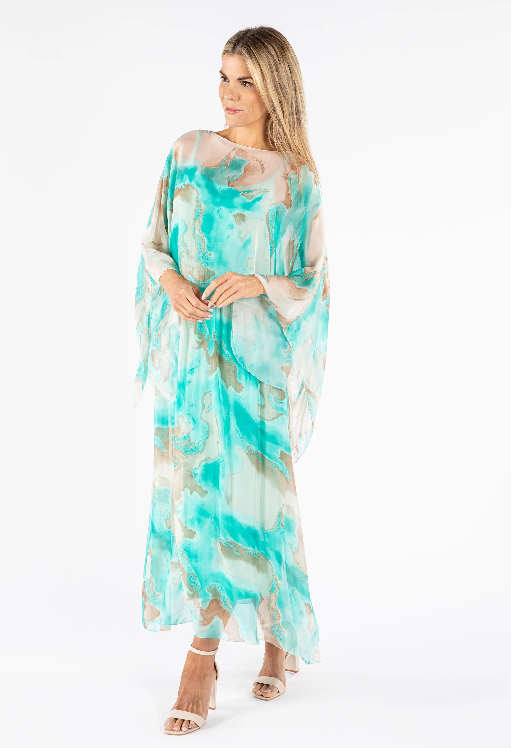 Two Piece Silk Dress