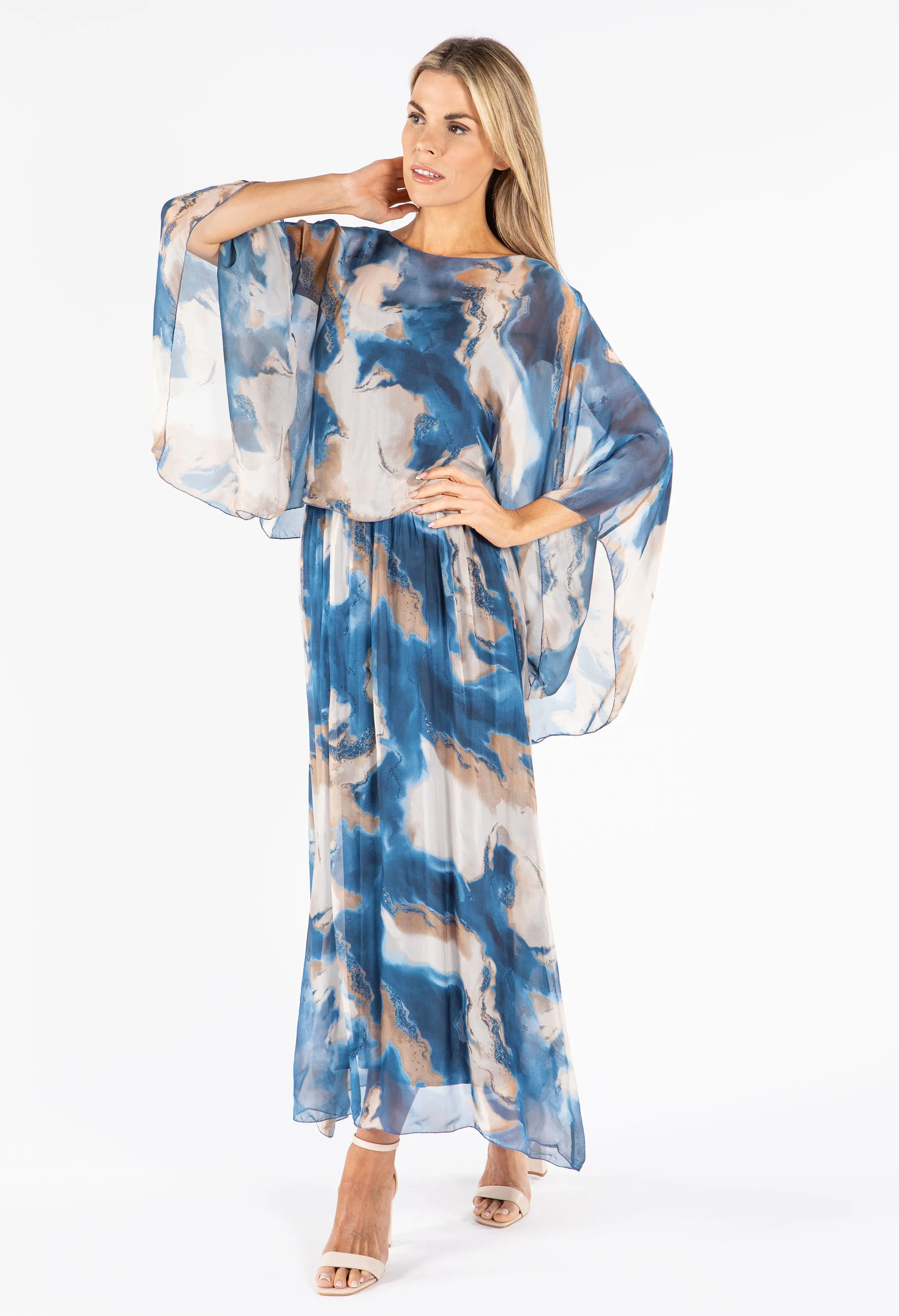 Two Piece Silk Dress
