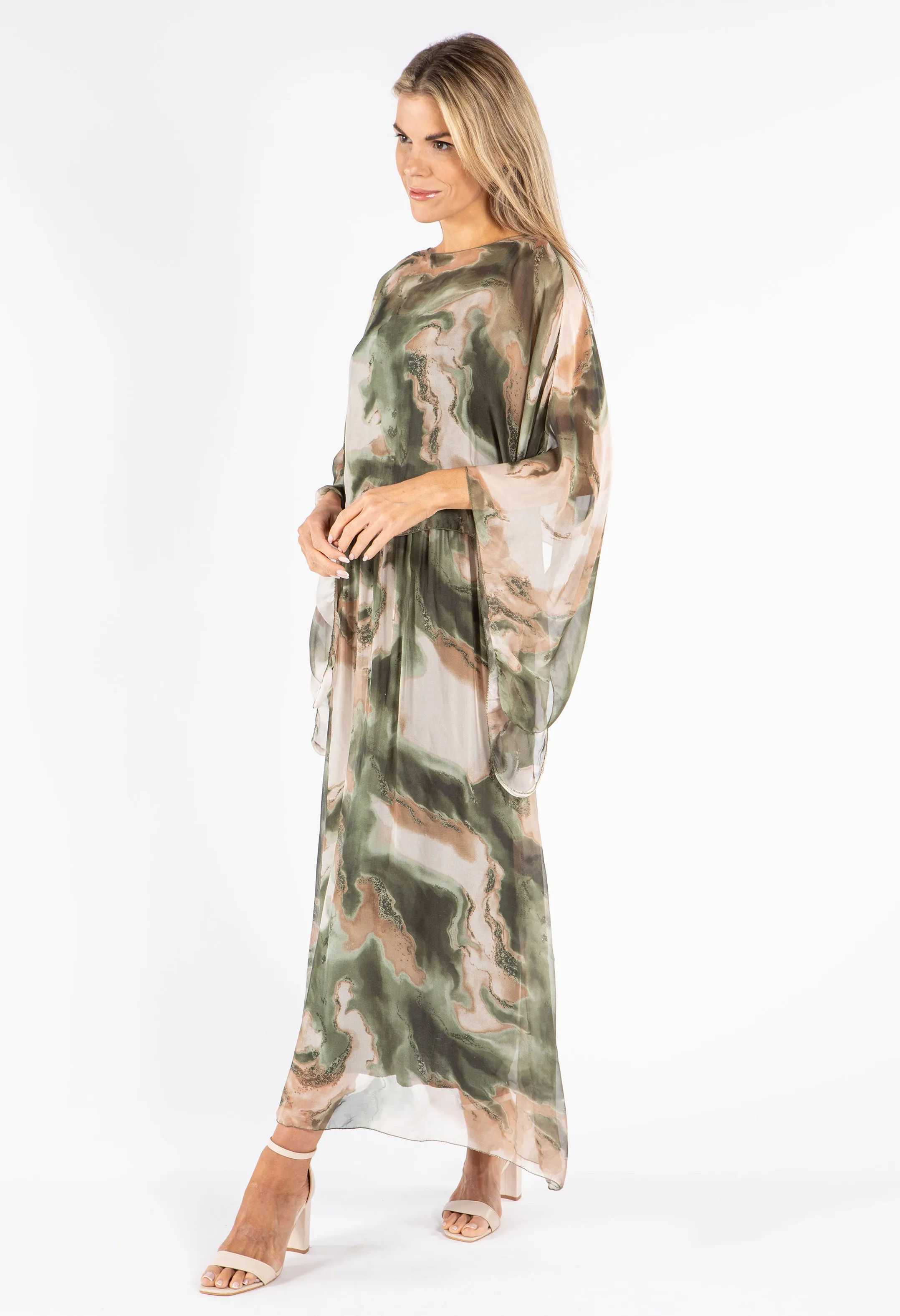 Two Piece Silk Dress