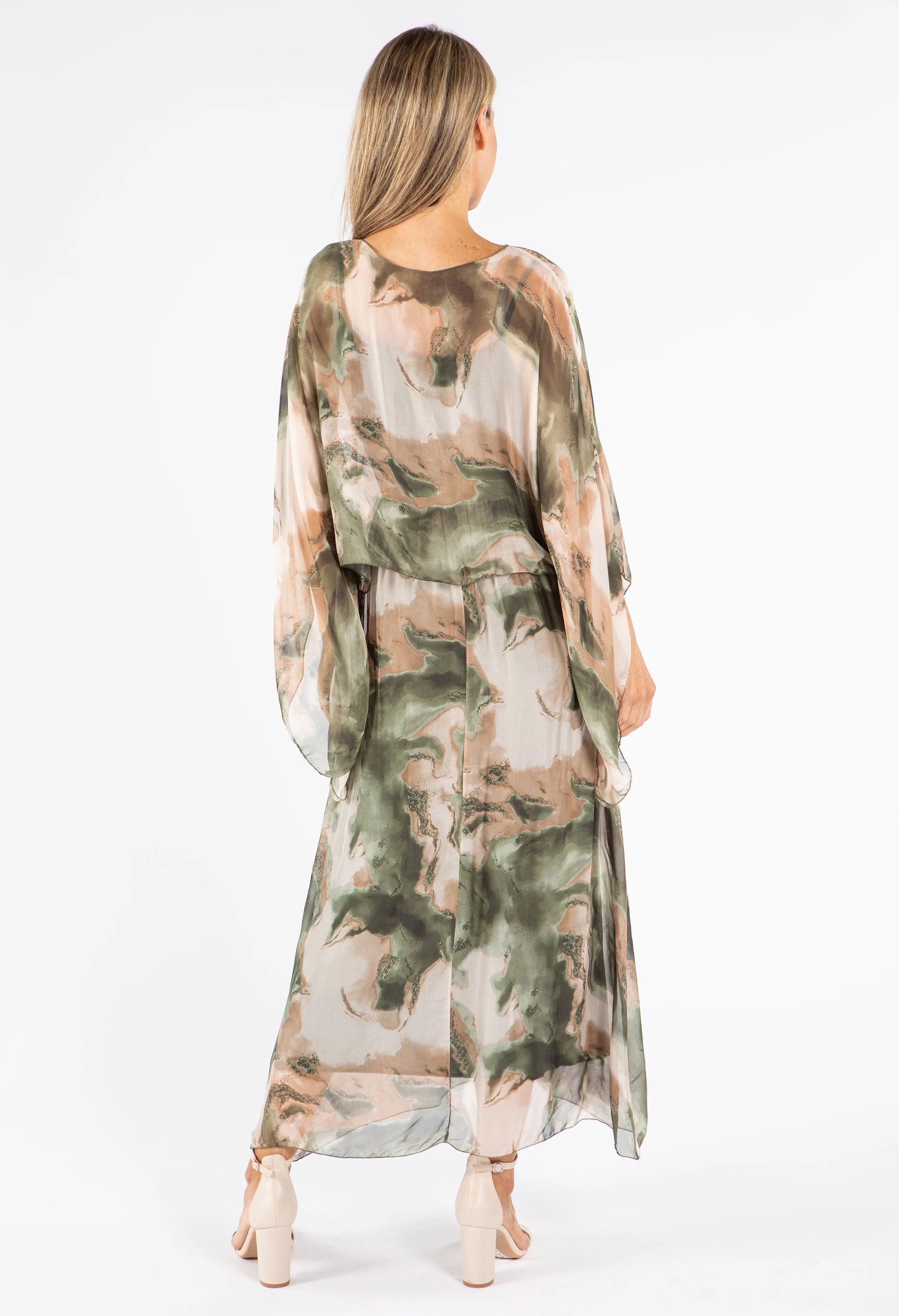 Two Piece Silk Dress