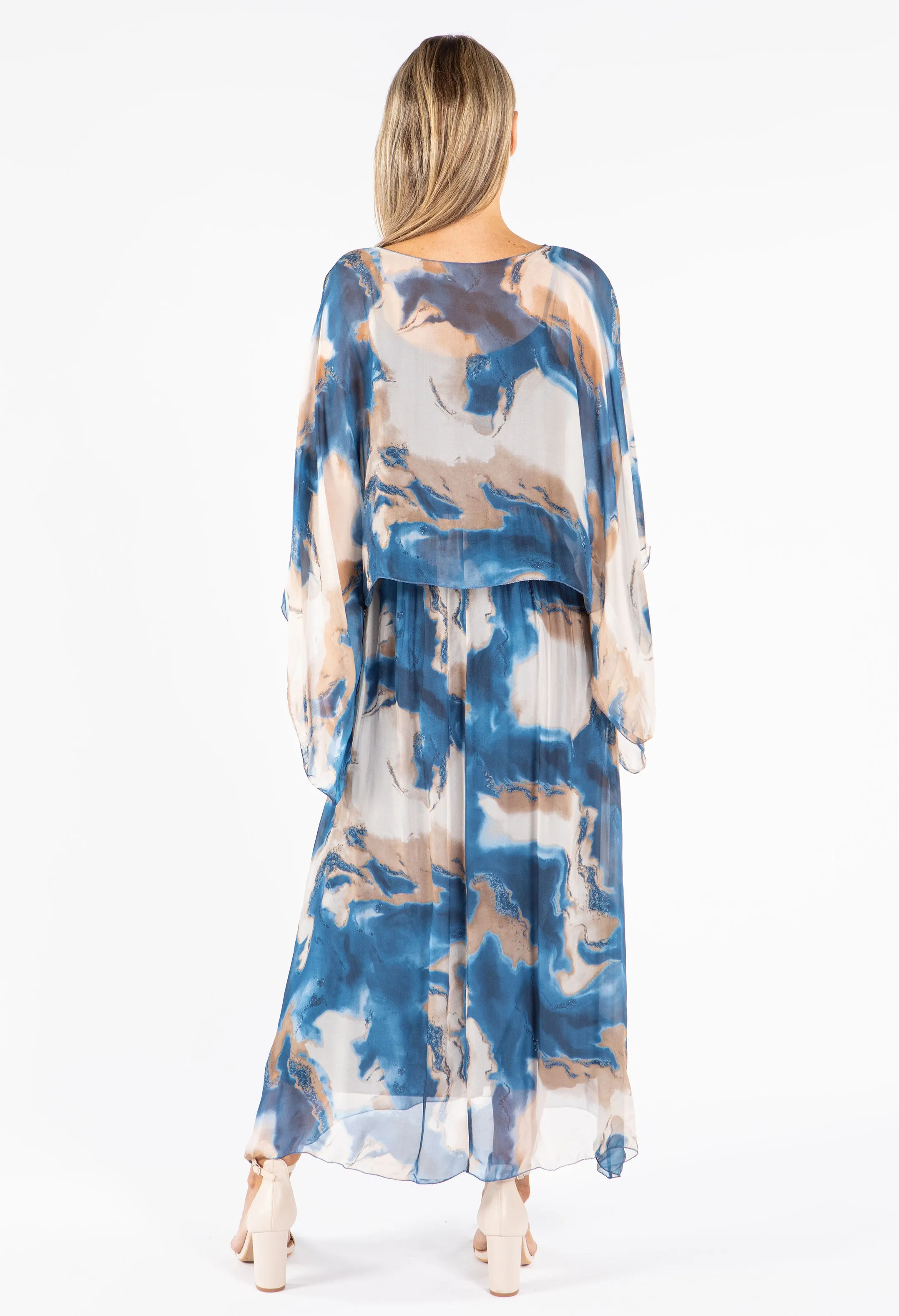 Two Piece Silk Dress