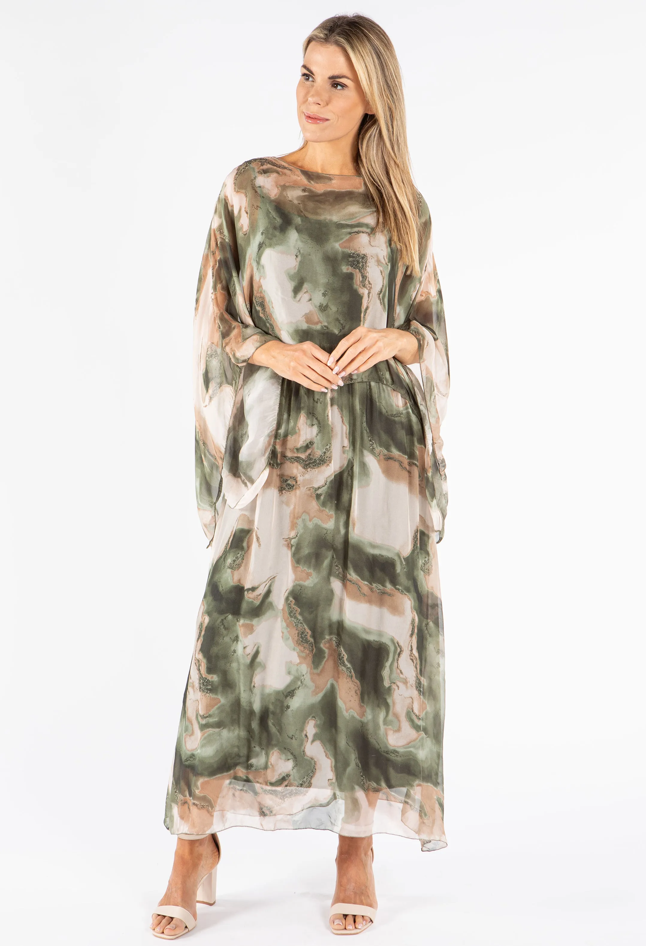 Two Piece Silk Dress