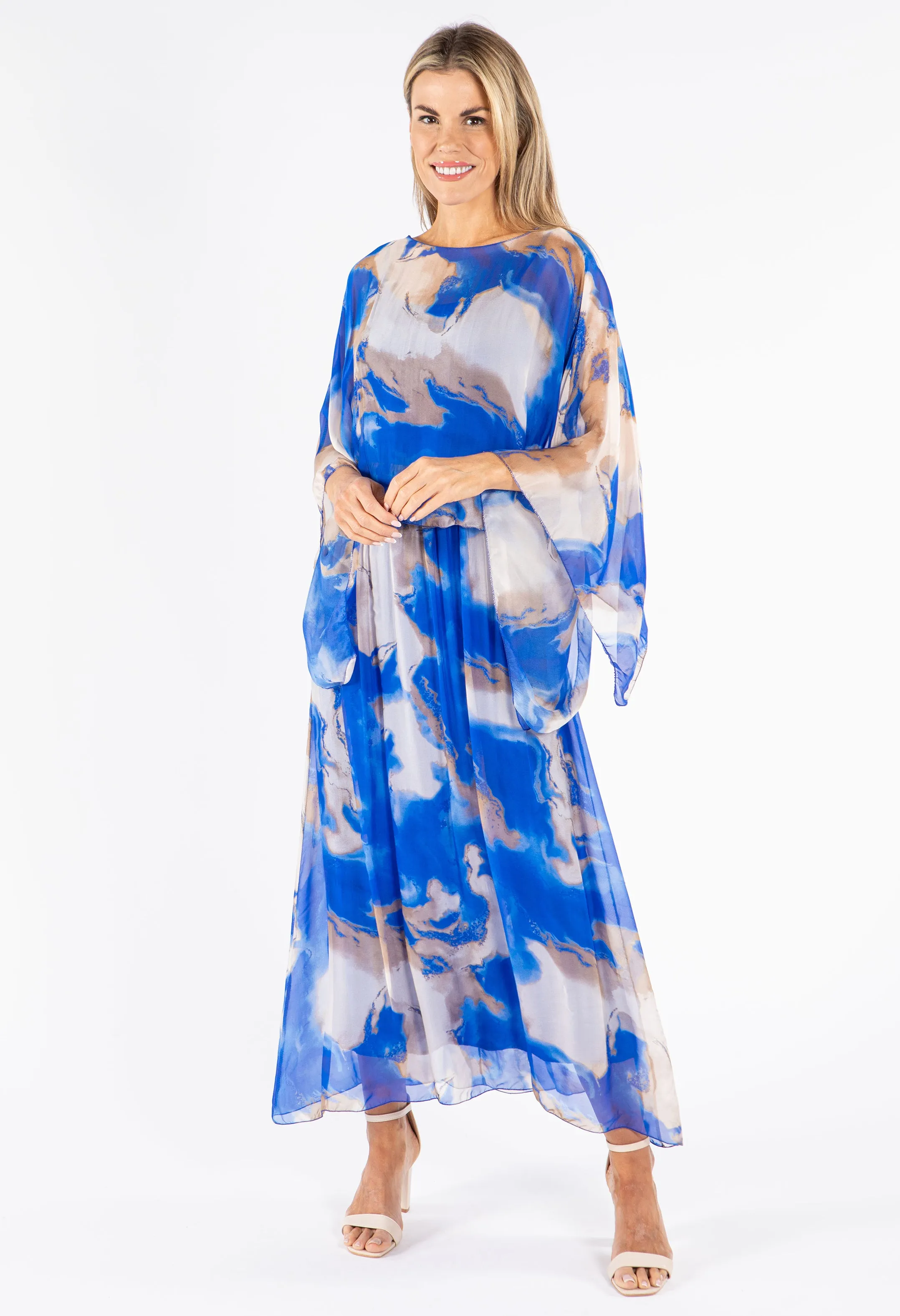 Two Piece Silk Dress