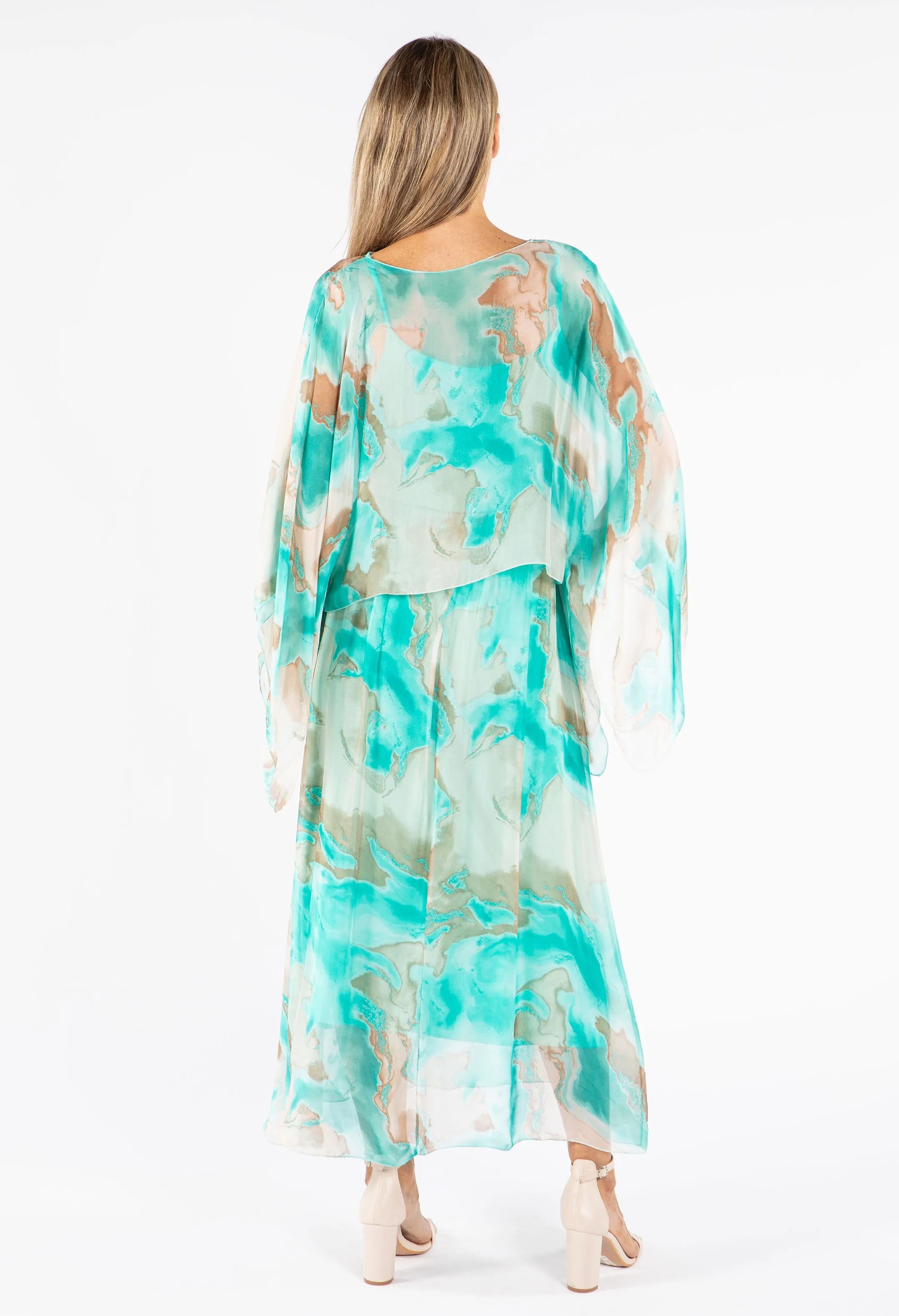 Two Piece Silk Dress