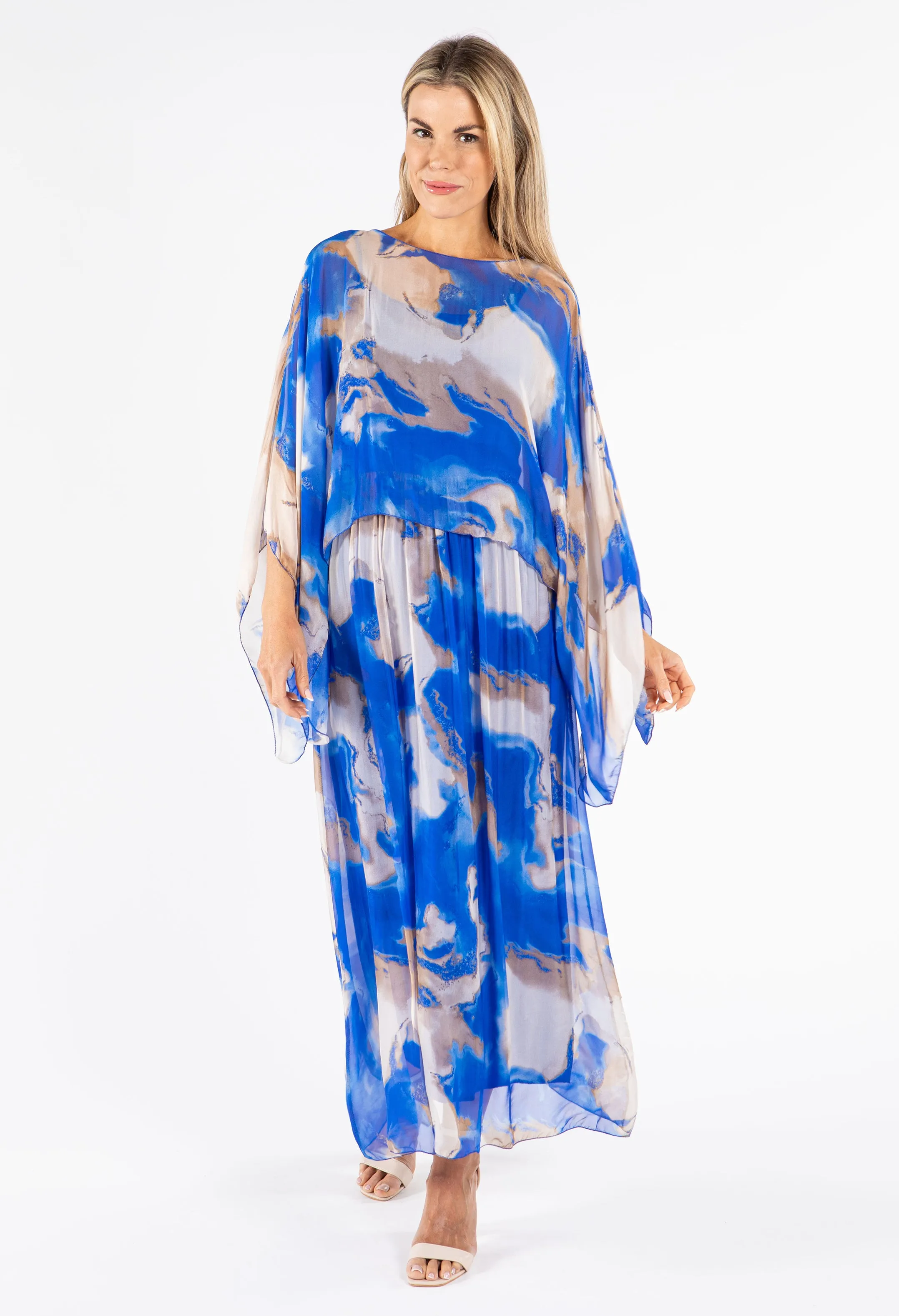 Two Piece Silk Dress
