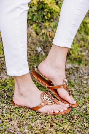 Up In The Air Tan Brown Sandals