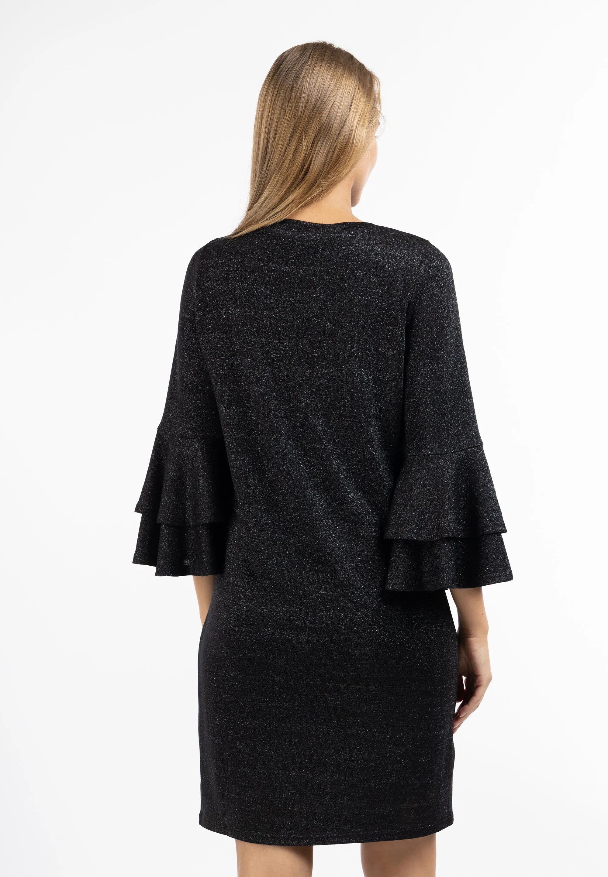 usha Women's Dress With Shiny Yarn