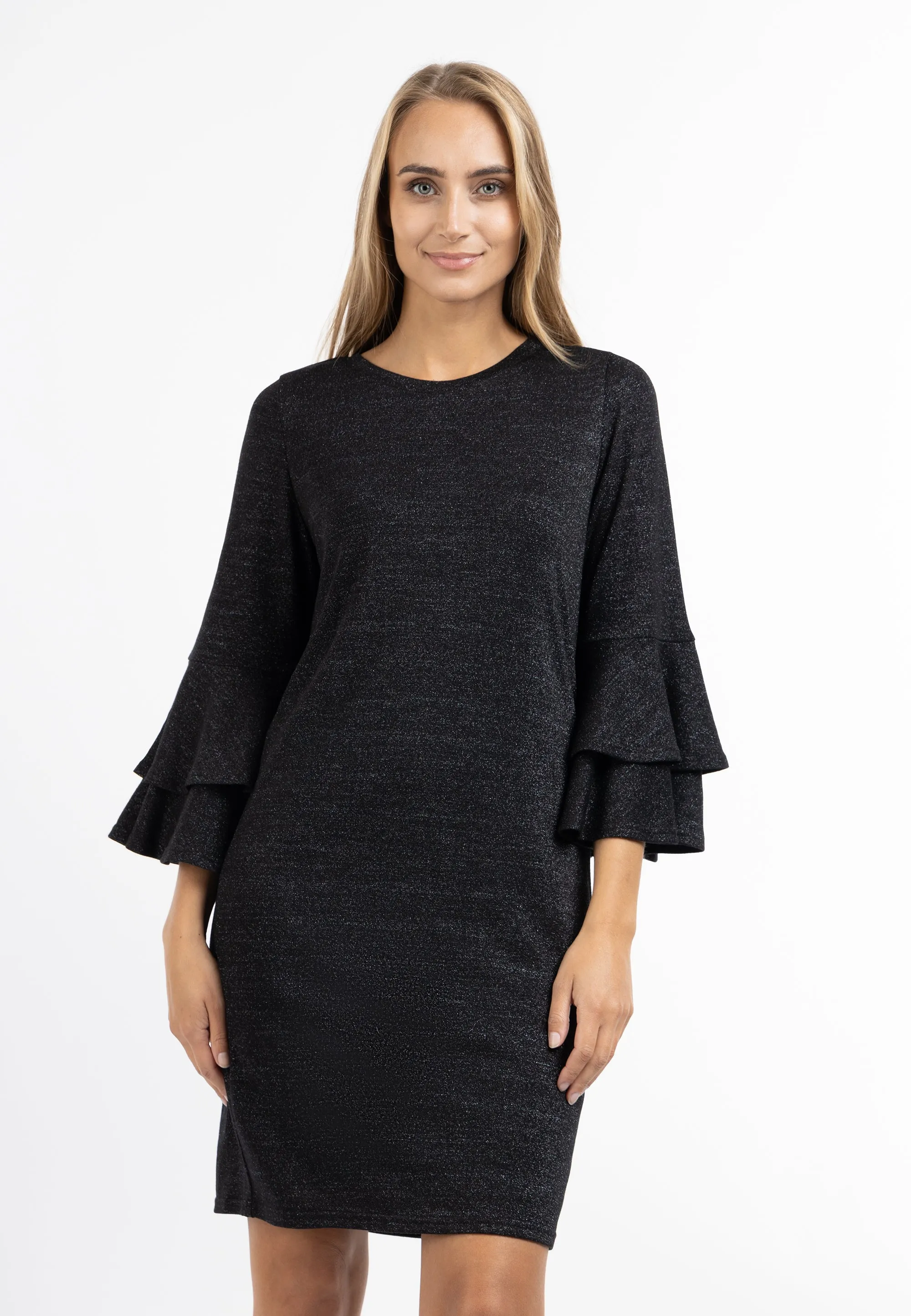 usha Women's Dress With Shiny Yarn