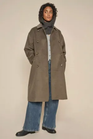 Venice Wool Coat Forest Night