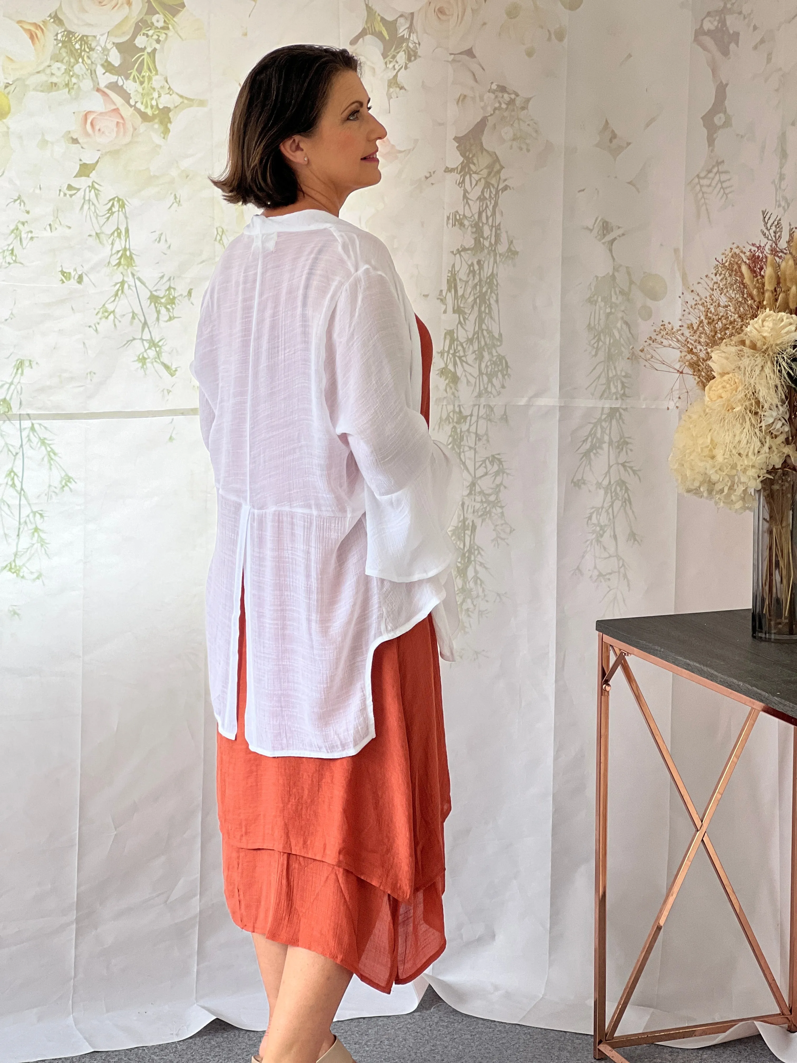 Victoria White Sun Cardigan