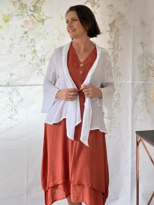 Victoria White Sun Cardigan