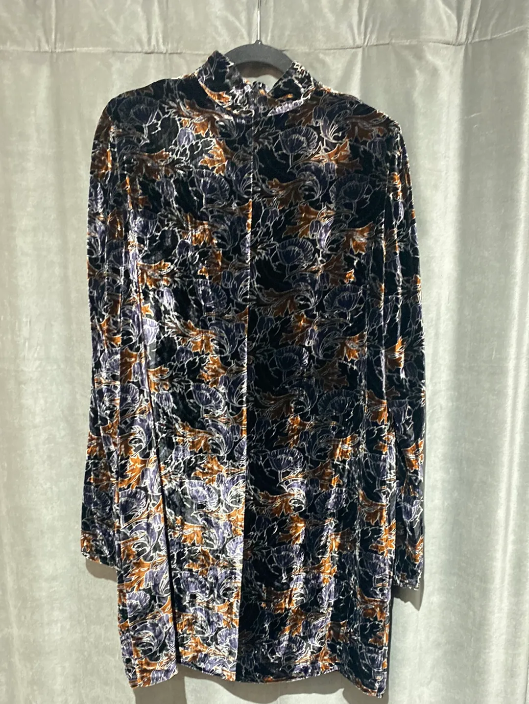 Vintage: Sonia Rykiel Printed Longsleeve turtleneck Print Dress