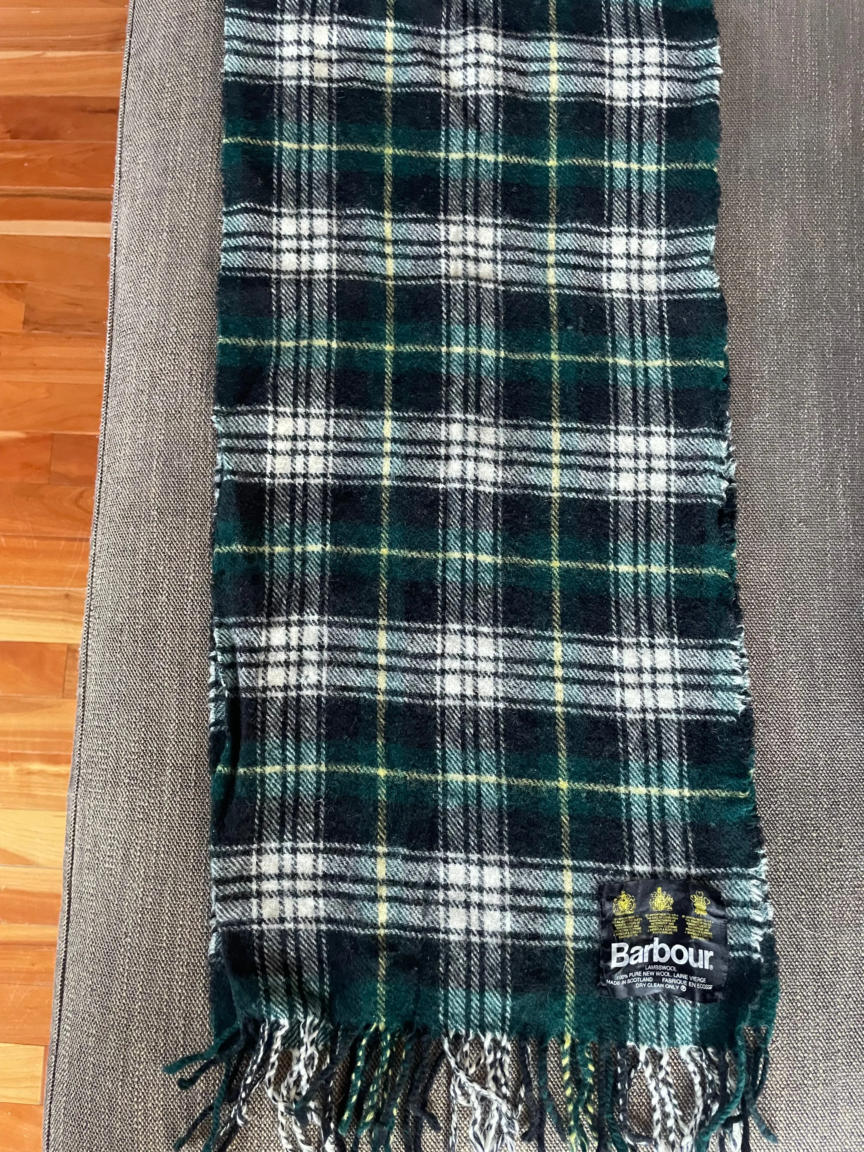 Vintage Winter Barbour Wool Scarf
