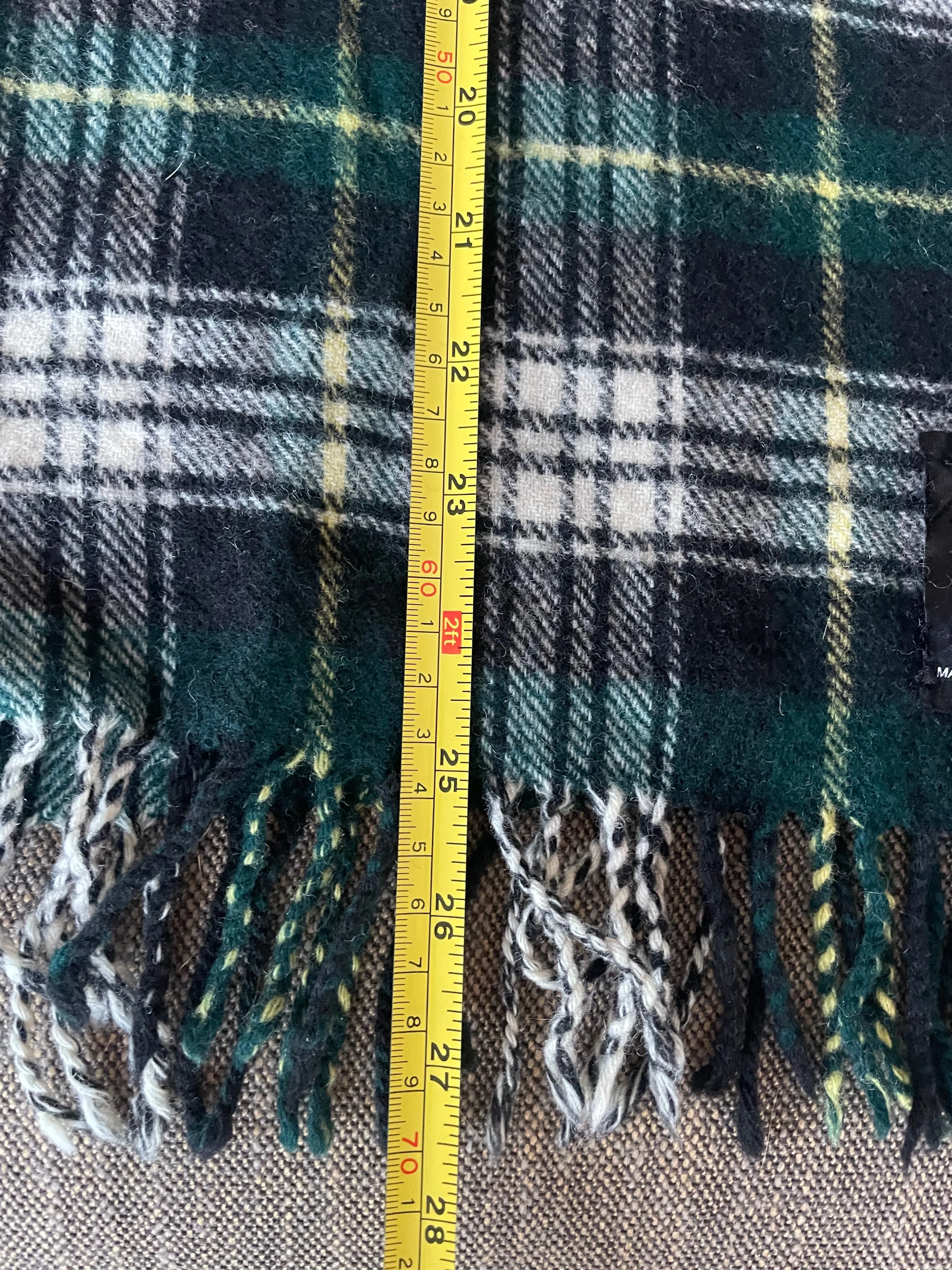 Vintage Winter Barbour Wool Scarf
