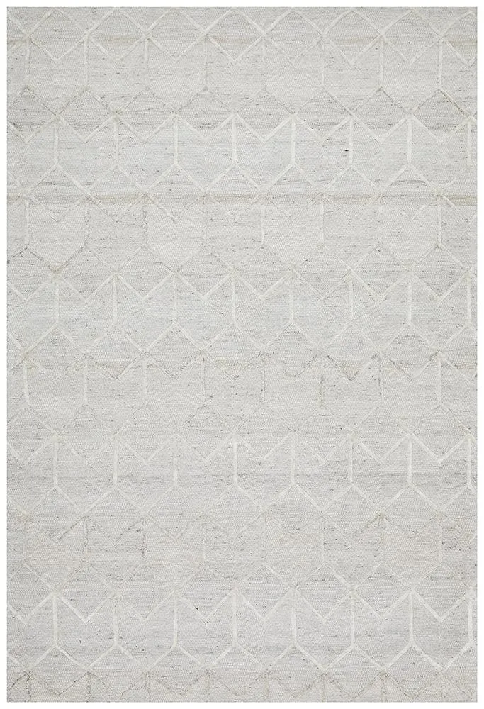 Visions Winter Grey Brush Modern Rug