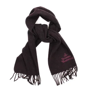 Vivienne Westwood - Embroidered Scarf in Burgundy