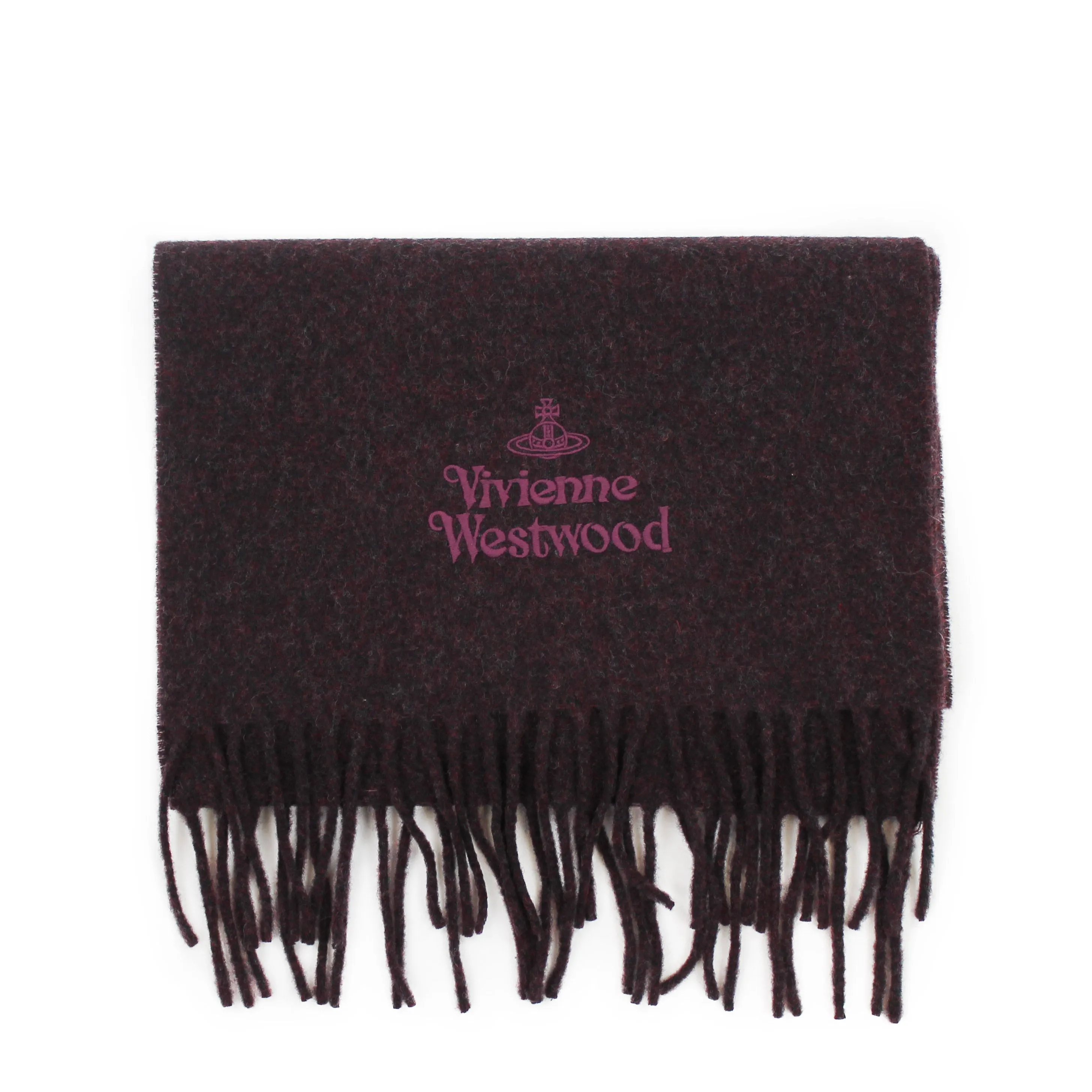 Vivienne Westwood - Embroidered Scarf in Burgundy