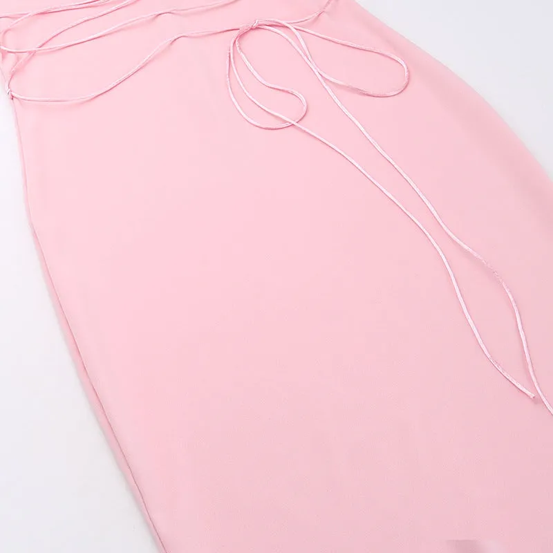Waist Girdling Band Sexy Sheath Dress